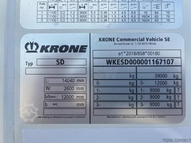 Semirimorchio frigorifero Krone Cool Liner Duoplex Steel Standard