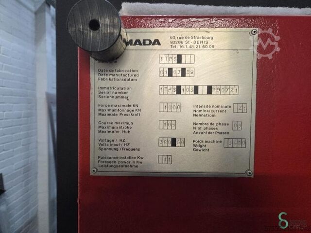 Гибочный пресс Amada ITPS 103, 3000 мм 100 т 1989 года Amada 