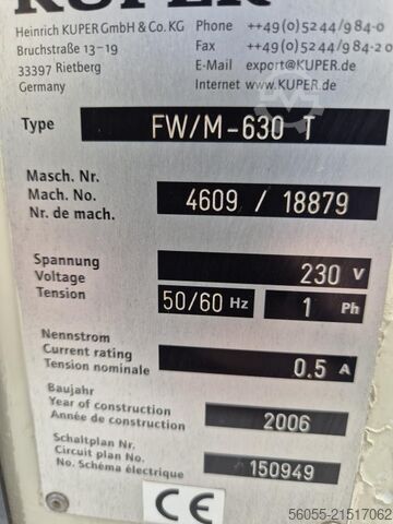 Furnierzusammenspleiß KUPER FWM 630 T KUPER FWM 630 T