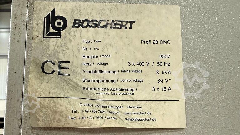 プレスブレーキ Boschert Profi 28 CNC