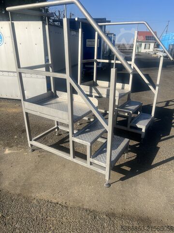 Trapper til maskinservice i rustfrit stål  