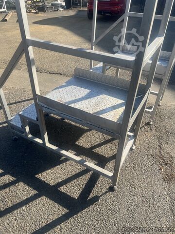 Trapper til maskinservice i rustfrit stål  