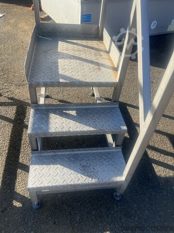 Trapper til maskinservice i rustfrit stål  