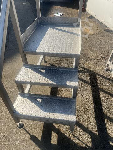 Trapper til maskinservice i rustfrit stål  