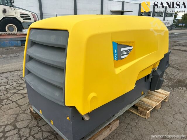 Compresor de tornillo Atlas Coop XAHS 38/XAS88/Baukompressor/12 Bar