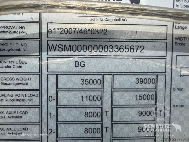 مقطورة نصفية مفتوحة مع قماش مشمع Schmitz Cargobull Curtainsider Standard