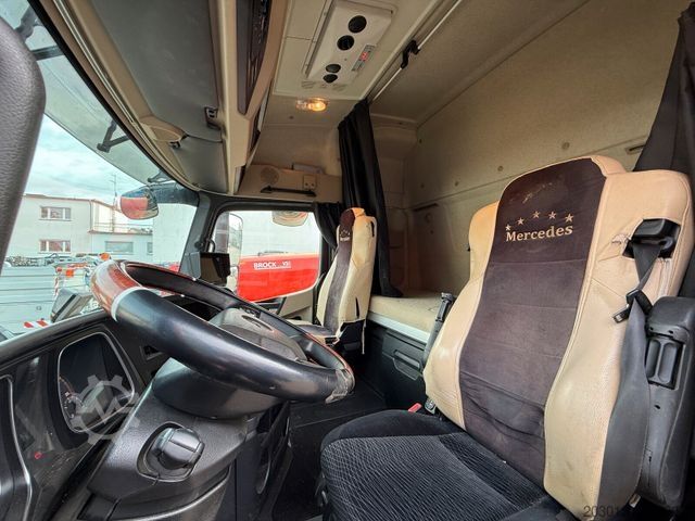 Plattewagen met zeil MERCEDES-BENZ Actros 4x2 Pritsche Plane Laderampe + Anhänger