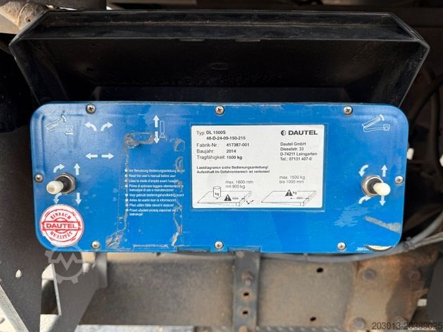 Plattewagen met zeil MERCEDES-BENZ Actros 4x2 Pritsche Plane Laderampe + Anhänger