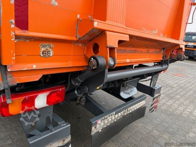 Plattewagen met zeil MERCEDES-BENZ Actros 4x2 Pritsche Plane Laderampe + Anhänger