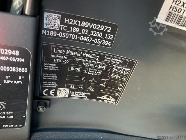 LPG viljuškari Linde H50T-02