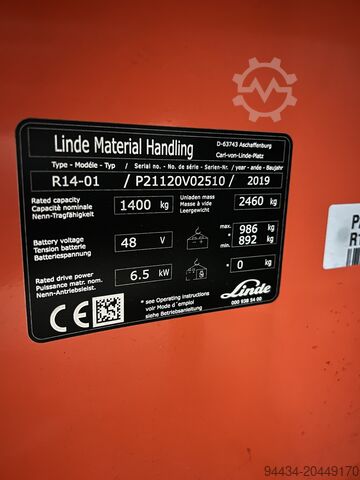 Schubmaststapler Linde R14-01