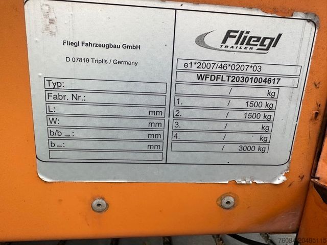Tieflader Anhänger FLIEGL TTS 30-30 Tandem Rampen