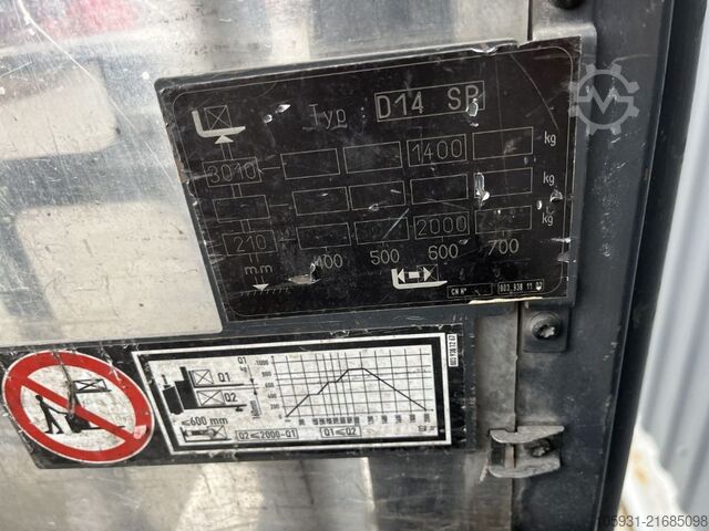 Staande vorkheftruck Linde D14SP