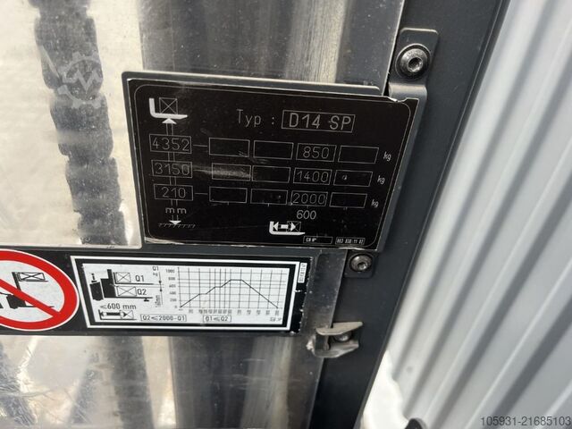 Staande vorkheftruck Linde D14SP