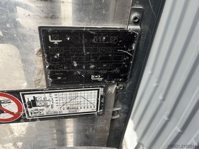 Staande vorkheftruck Linde D14SP