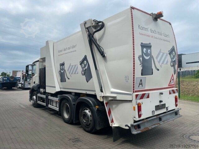 Garbage truck Mercedes-Benz 2533 Antos 6x2 Faun SidePress