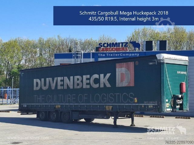Avoin puoliperävaunu pressulla Schmitz Cargobull Curtainsider Mega