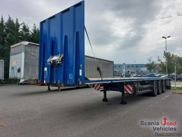 Avoin puoliperävaunu Schwarzmüller S1 Pritsche 4,0 m ausziehbar + Ladungsträger 1,5