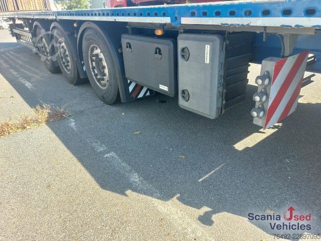 Avoin puoliperävaunu Schwarzmüller S1 Pritsche 4,0 m ausziehbar + Ladungsträger 1,5