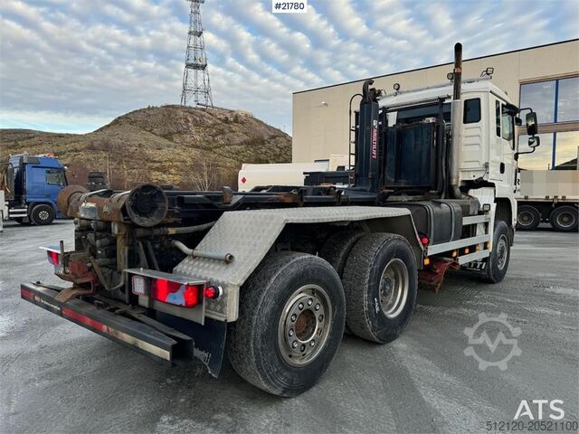 Haakarmsysteem MAN TGS 28.480 6x4 – Hook lift truck with snow plow se