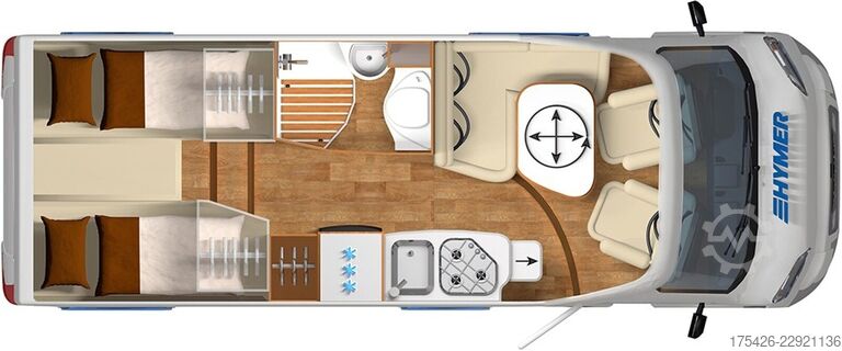 Poluintegrirani kamper HYMER/ERIBA Exsis-t 588 *Komfort-Line Paket*SAT + TV*
