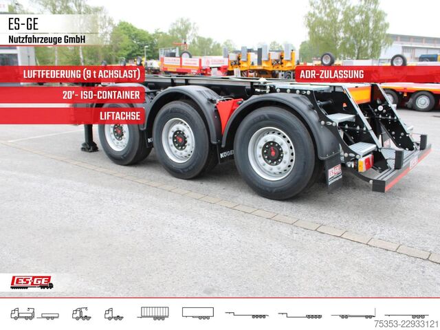 Auflieger-Wechselfahrgestell KÖGEL PORT 20 TANKPLEX Containerchassis