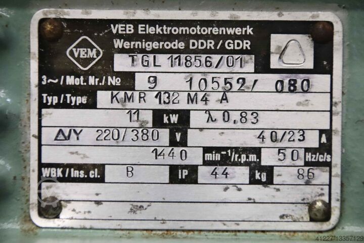 Elektromotor 11 kW 1440 o/min VEM KMR 132. M4 A