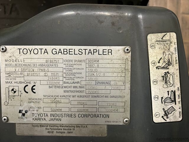 Viljuљkar TOYOTA BT 8FBE15T