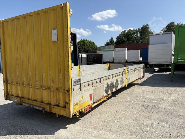 Swap body open Krone Baustoff Wechselbrücke 7,45m Türen