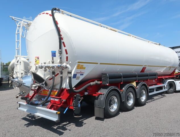 Silo semitrailer Kässbohrer Kippsilo SSK 60 60m³ Hydraulik Vakuumschaden