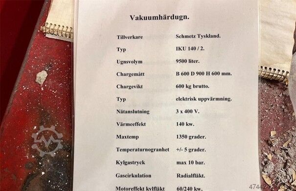 فرن فراغ SCHMETZ IKU 140/2.