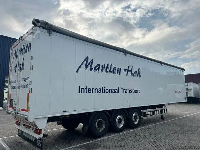 चलती मंजिल Knapen Trailers K100 K100 - 92m3 Liftachse 10mm Alcoa