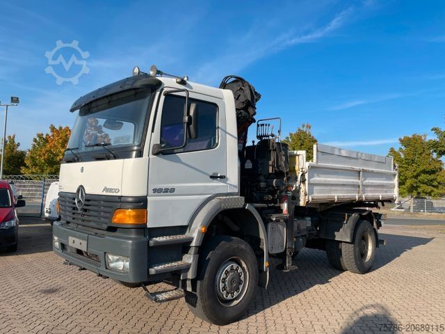 Camião basculante MERCEDES-BENZ Atego 1828 BB 4x4/ DPF/ AC/ Meiller/ Atlas 105.1