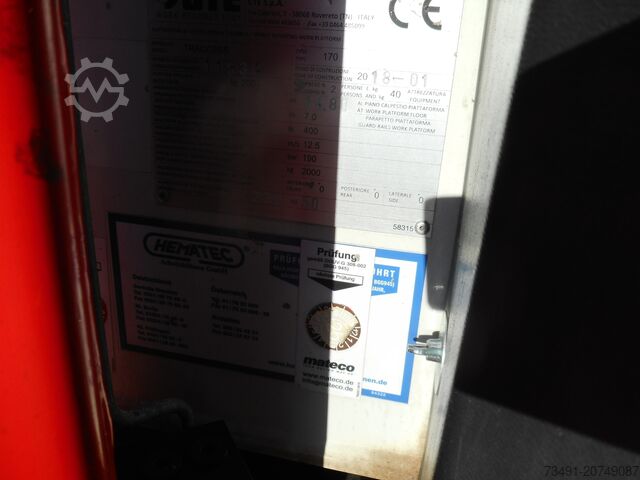 Raupenarbeitsbühne CTE Traccess 170 Diesel/Elektro 17m