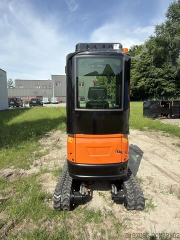 Minigrävare med fullhytt och värme Tec Point - 1,6 Klasse Minibagger NEU! Schnellwechsler und 3 Schaufeln im Set