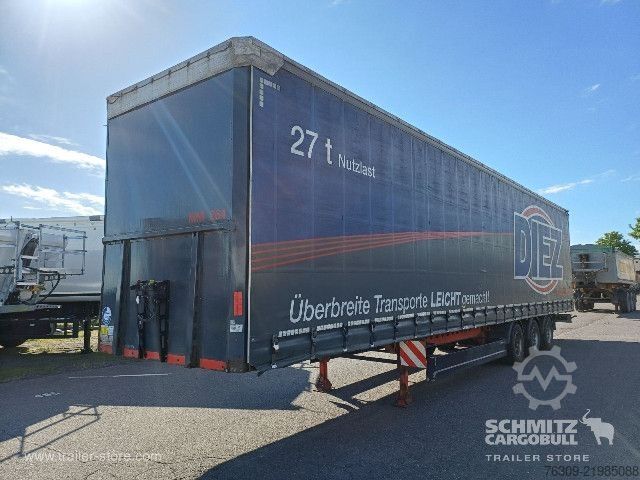 Öppen semitrailer med kapell Berger Curtainsider Mega