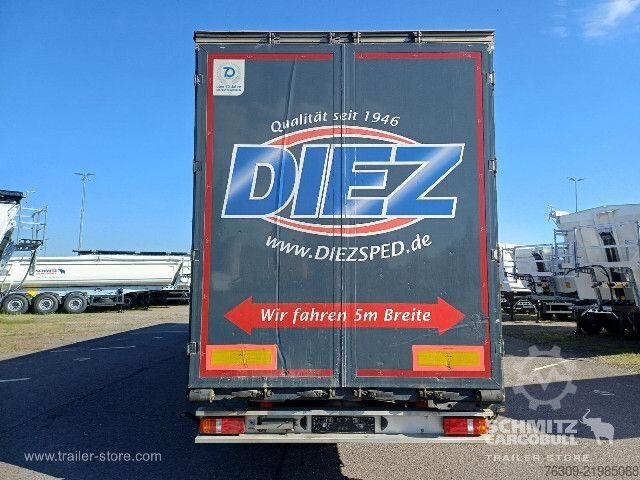 Öppen semitrailer med kapell Berger Curtainsider Mega