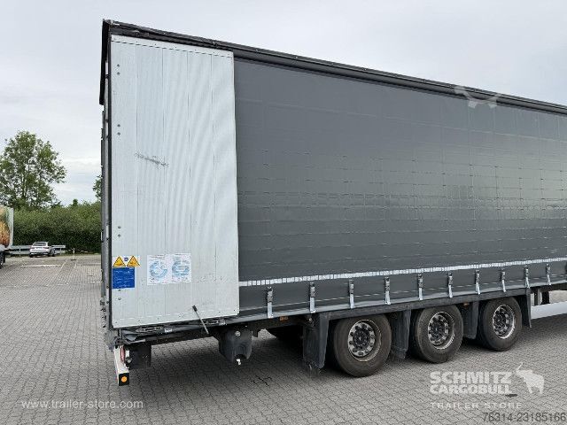 Open oplegger met zeil Schmitz Cargobull Curtainsider Mega Getränke