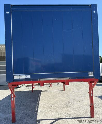 Swap body with flatbed Krone 7,45m BDF Baustoff Multilockrahmen