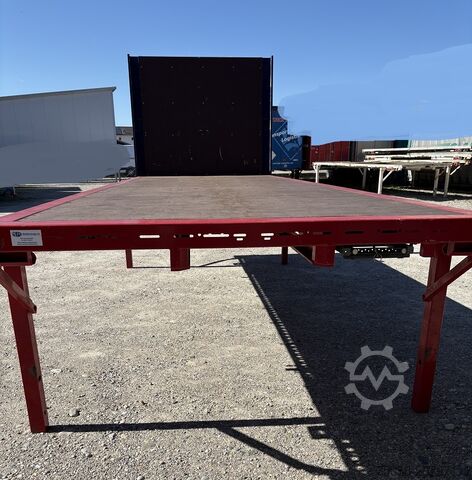 Swap body with flatbed Krone 7,45m BDF Baustoff Multilockrahmen