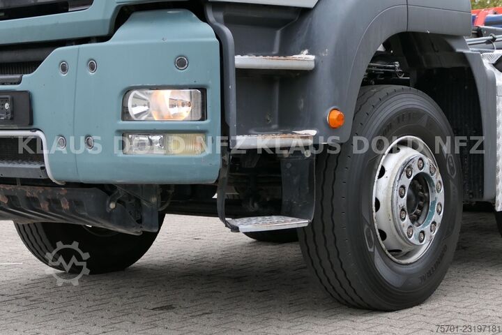 משאית מנוף מעלית מכולות (roll-off) MAN TGS 35.480 Abrollkipper Hiab Retarder Euro 5