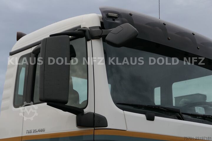 משאית מנוף מעלית מכולות (roll-off) MAN TGS 35.480 Abrollkipper Hiab Retarder Euro 5