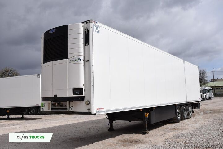 รถพ่วงกึ่งตู้เย็น SCHMITZ CARGOBULL SKO Double Deck FP 60 Carrier Vector 1550 Lifting Axle