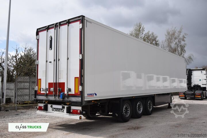 รถพ่วงกึ่งตู้เย็น SCHMITZ CARGOBULL SKO Double Deck FP 60 Carrier Vector 1550 Lifting Axle