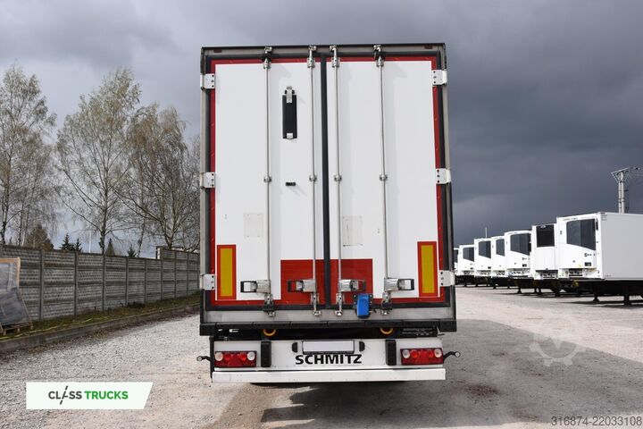 รถพ่วงกึ่งตู้เย็น SCHMITZ CARGOBULL SKO Double Deck FP 60 Carrier Vector 1550 Lifting Axle