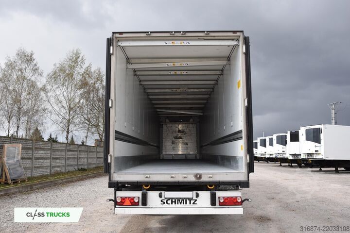 รถพ่วงกึ่งตู้เย็น SCHMITZ CARGOBULL SKO Double Deck FP 60 Carrier Vector 1550 Lifting Axle