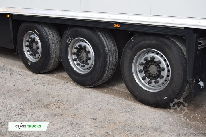 รถพ่วงกึ่งตู้เย็น SCHMITZ CARGOBULL SKO Double Deck FP 60 Carrier Vector 1550 Lifting Axle
