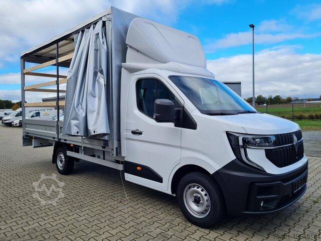 Perdeli panelvan Renault Master Pritsche 2x Schiebe Plane 10 Pal. LUFTFEDERUNG