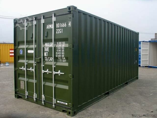 शिपिंग कंटेनर 20-Fuß Lagercontainer 20-Fuß Container RAL7035 HAMBURG