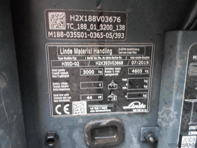 رافعة شوكية أمامية LINDE H 30 EVO/ Doppelgabel